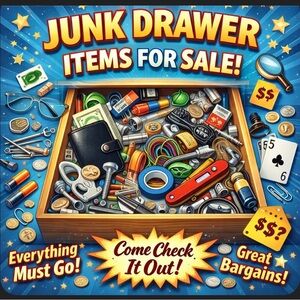 Our famous junk drawer mystery box a few available